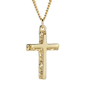 Irregular Cross Design Sterling Silver Necklace for Women