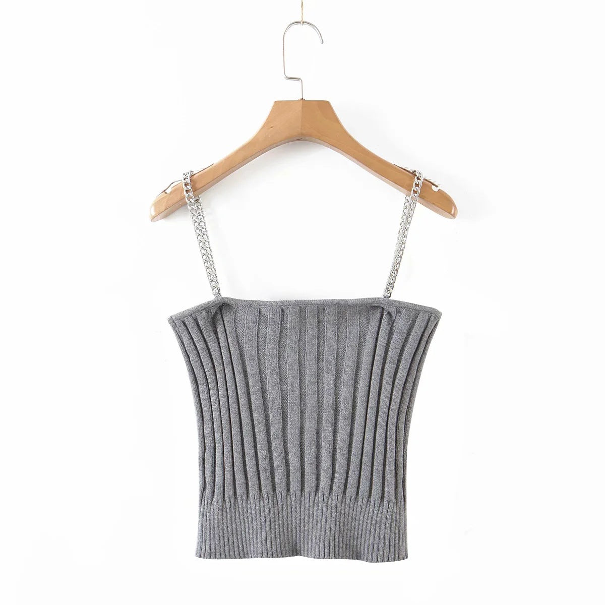 Autumn Women Knitted Straps&sweater Sets