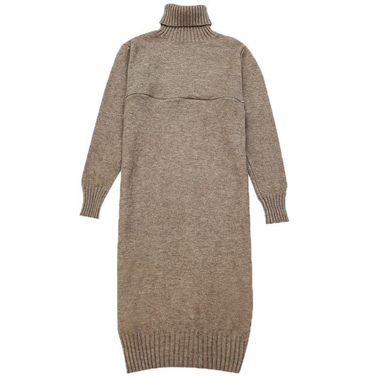 Winter Warm Turtleneck Pullover Long Dresses for Women