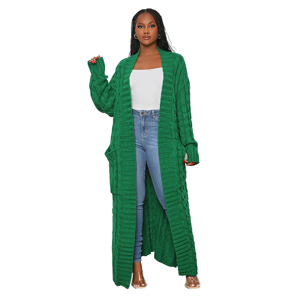 Casual Long Knitted Cardigan Overcoats for Women
