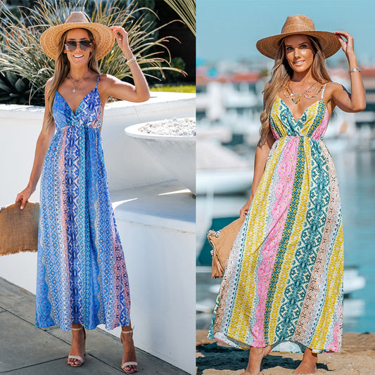 Sexy Summer Backless Long Maxi Dresses for Holiday