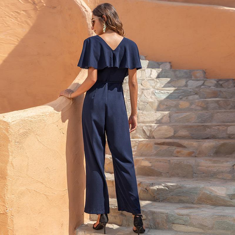 Casual High Waist Loose Summer Jumpsuits-STYLEGOING