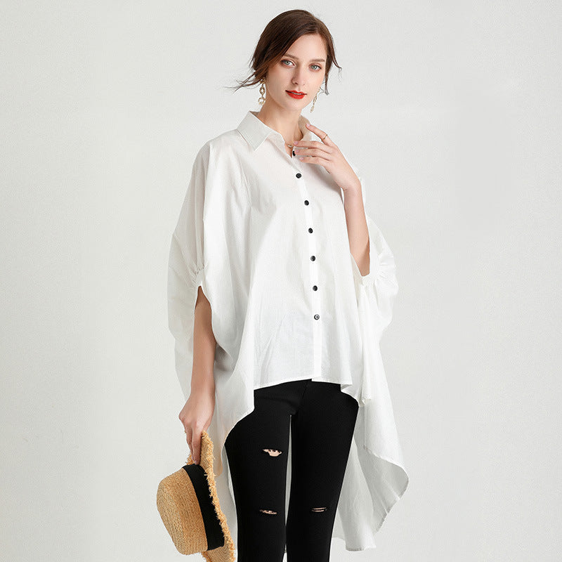 Casual Asymmetrical Plus Sizes Women Shirts Blouses