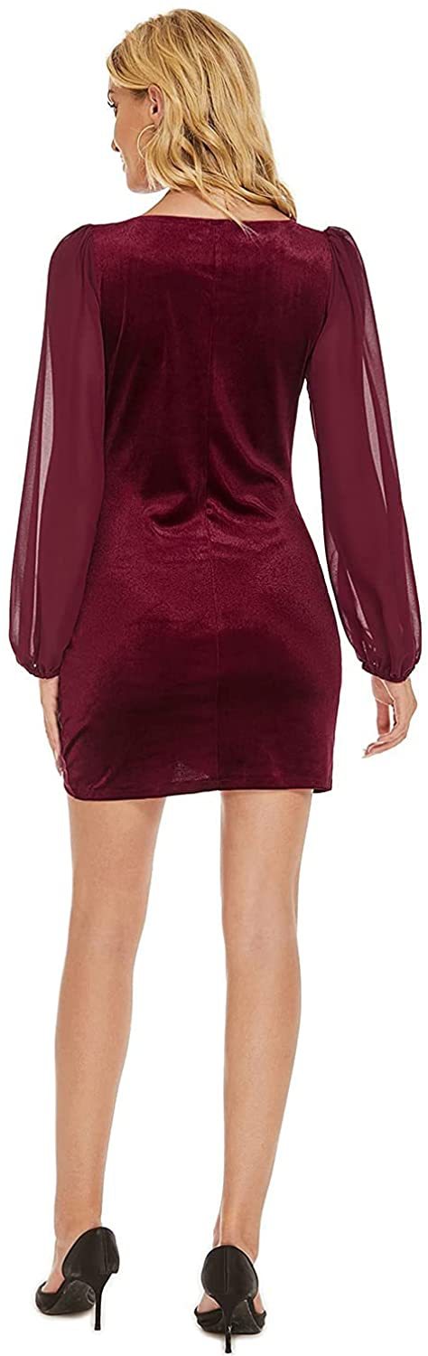 Sexy V Neck Long Sleeves Party Dresses