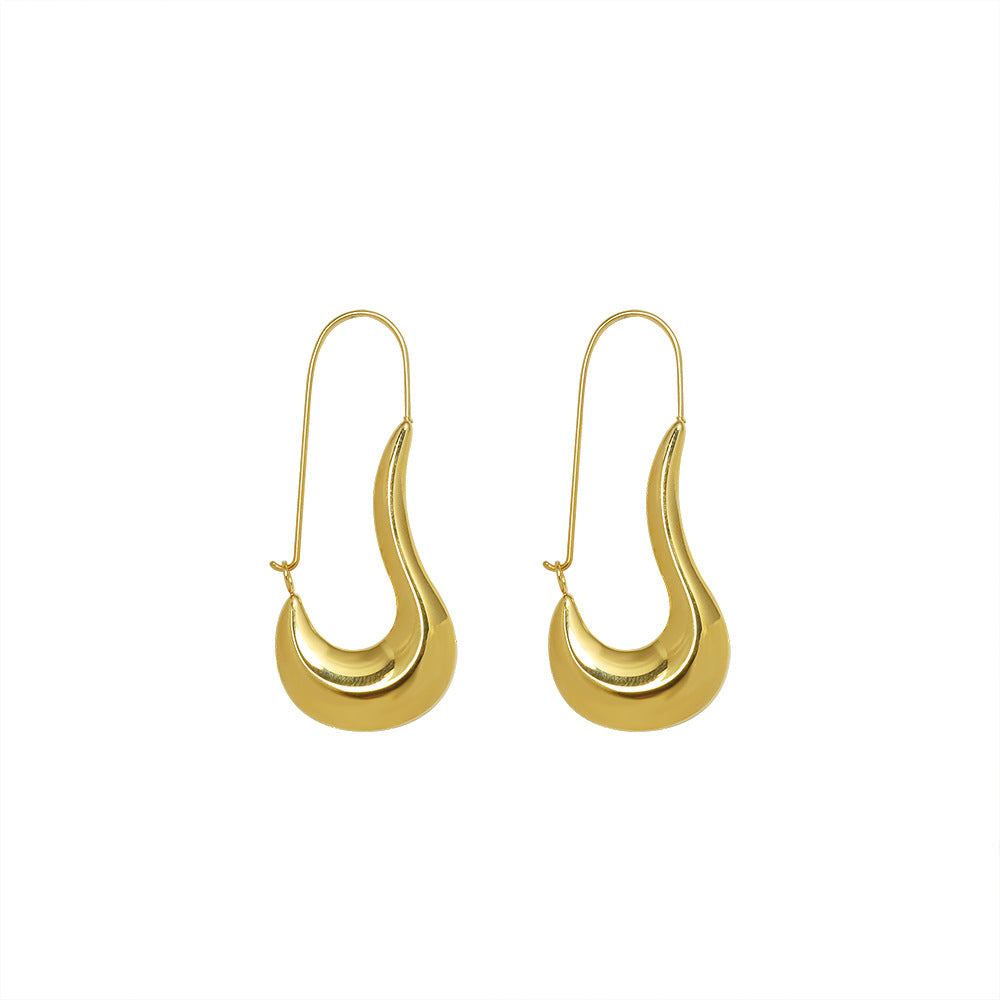 Fashion Women Titanium Steel Geometry Earrings for Women