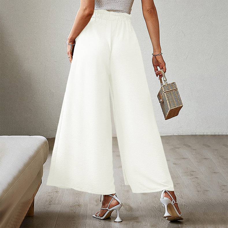 Summer High Waist Bowknot Women Pants