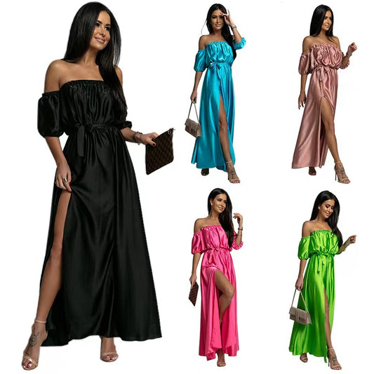 Sexy Off The Shoulder Summer Long Party Dresses