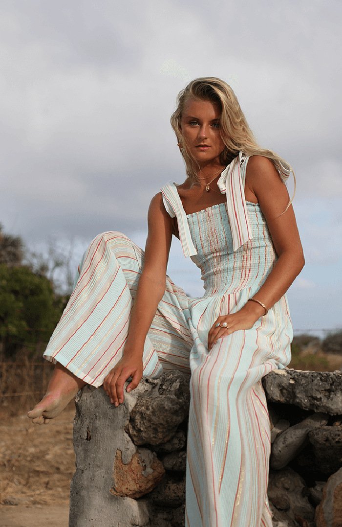 Summer Classy Natural Waist Pipe Jumpsuits-STYLEGOING