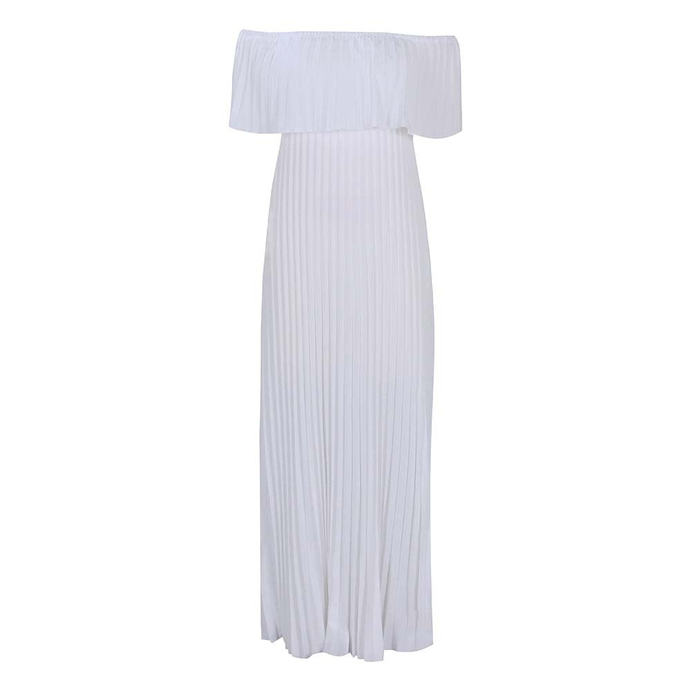 Summer Sexy Off The Shoulder Stapless Long Dresses