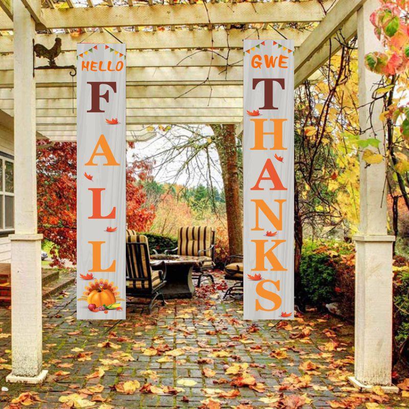 Thanksgiving Day Couplet Home Garden Door Decoration