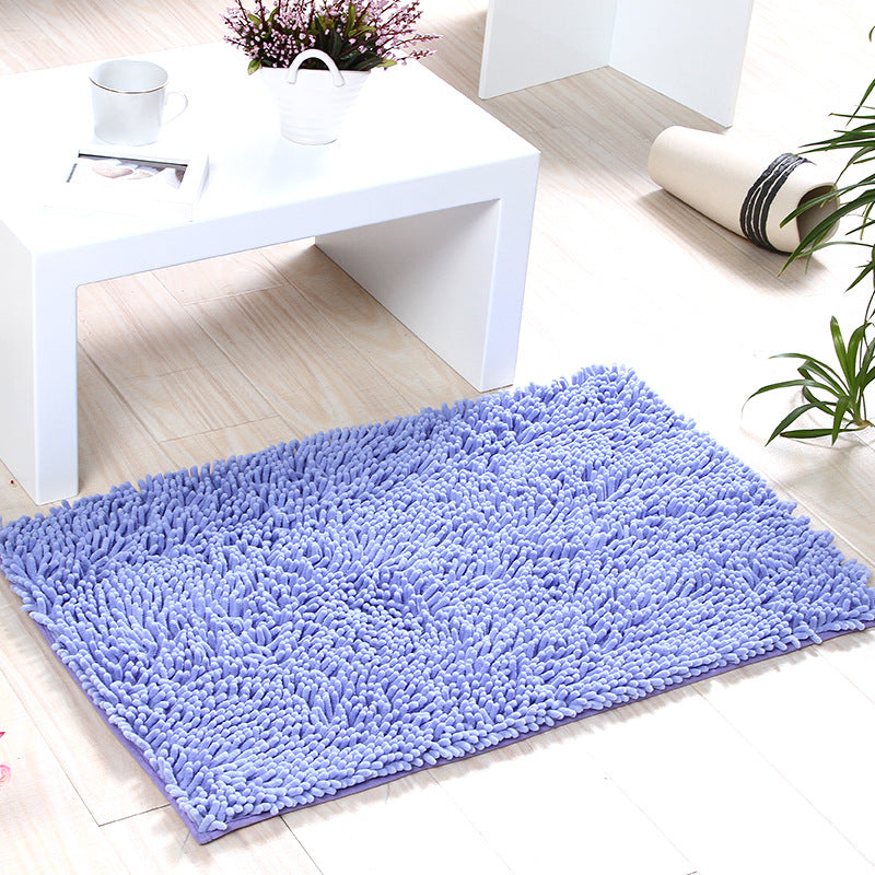 Shaggy Chenille Door Mat Non Slip Bath Mat Easy Care Microfibre Bobble Bath Mat