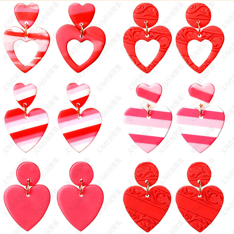 3pcs/Set Valentine's Day Sweetheart Designed Earrings for Women