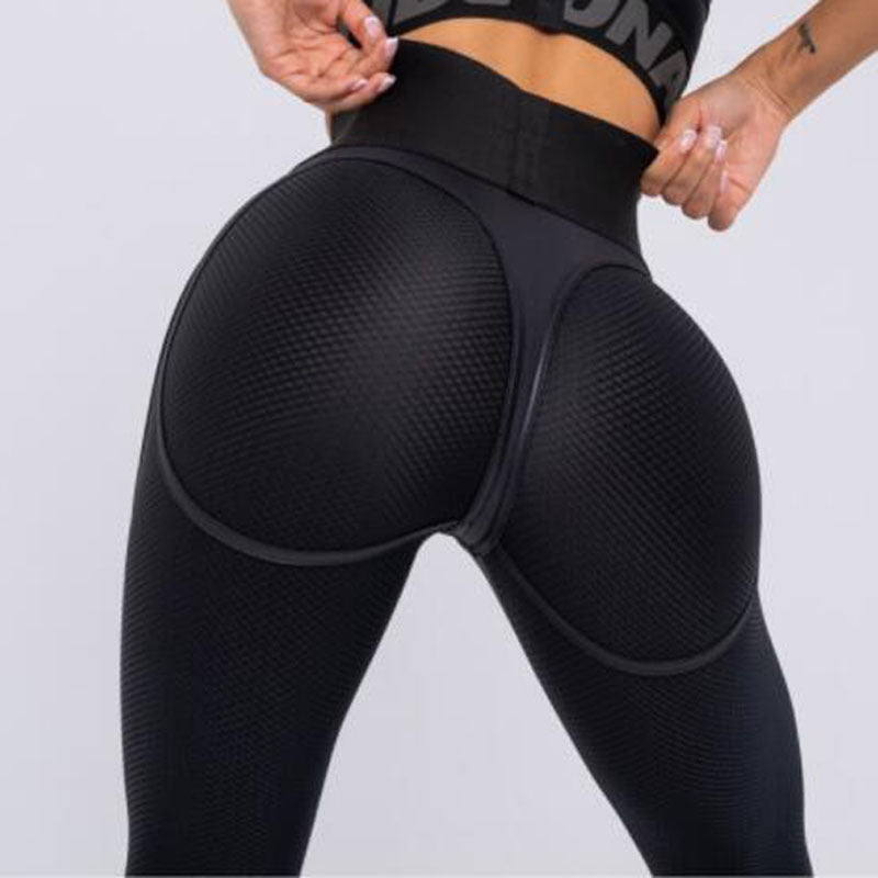Sexy Black Sports Cropped Leggings for Women