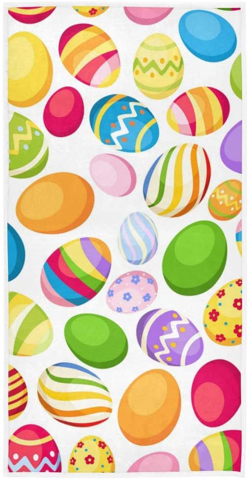 Happy Easter Day Rabbit&Colorful Egga Summer Beach Towel