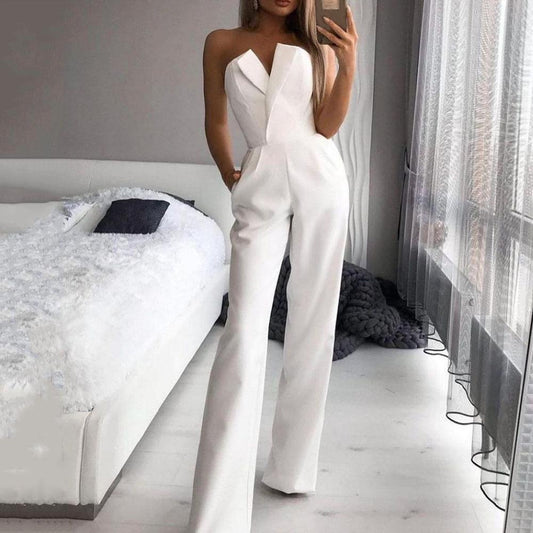 Summer Sleeveless Bodycon Jumpsuits-STYLEGOING