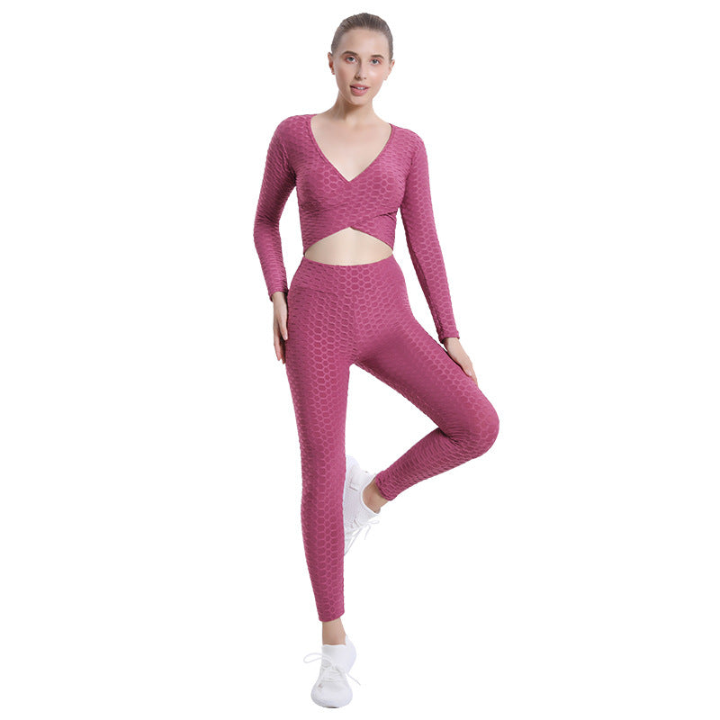 Sexy Bubble Design Women Gym Outfits