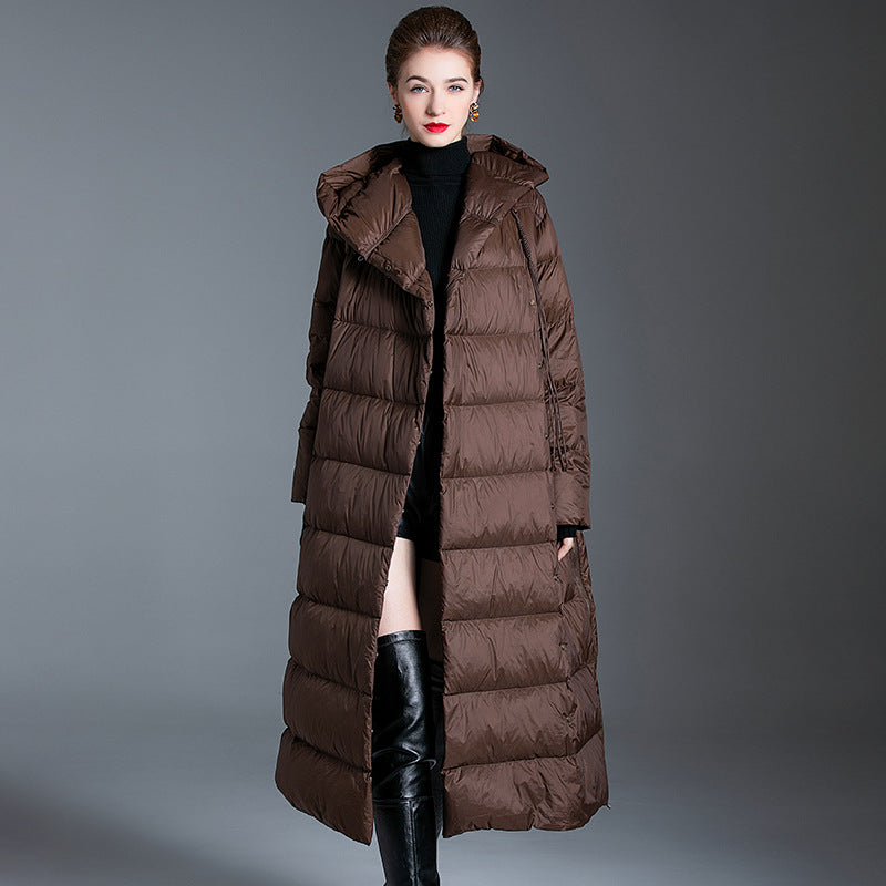 Luxury Winter Plus Sizes Long Down Coats for Women