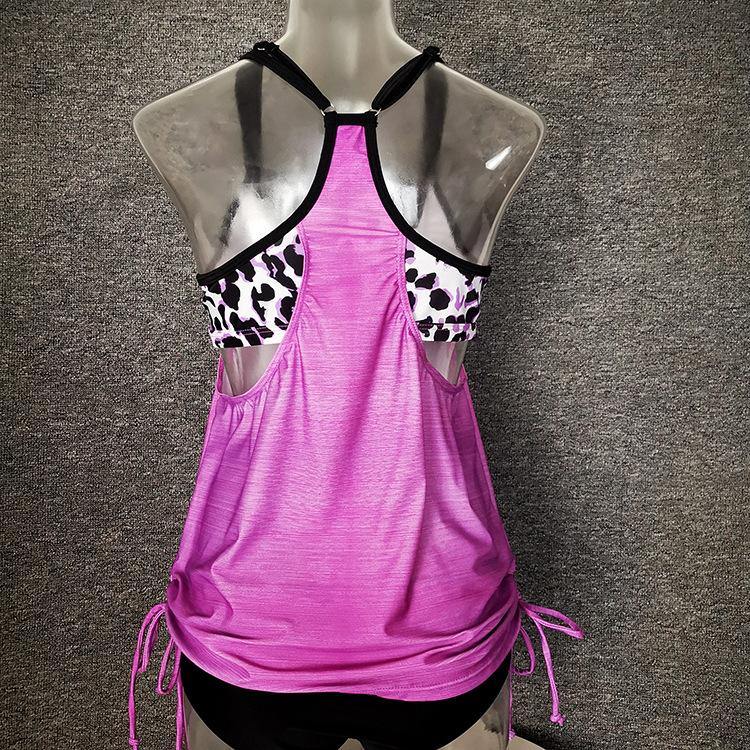 Fashion Conserved Crop Top Tankini Swimsuit-STYLEGOING