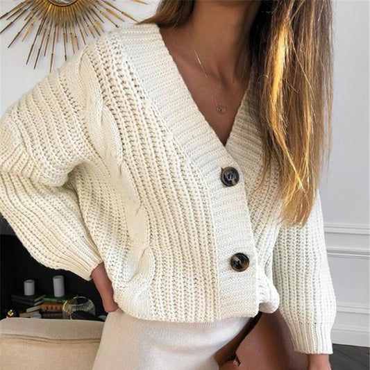Women Button Knitted Cardigans
