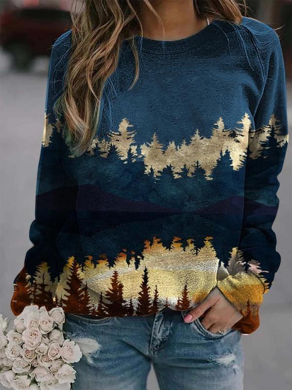 Women Long Sleeves Print Hoodies Sweaters-STYLEGOING