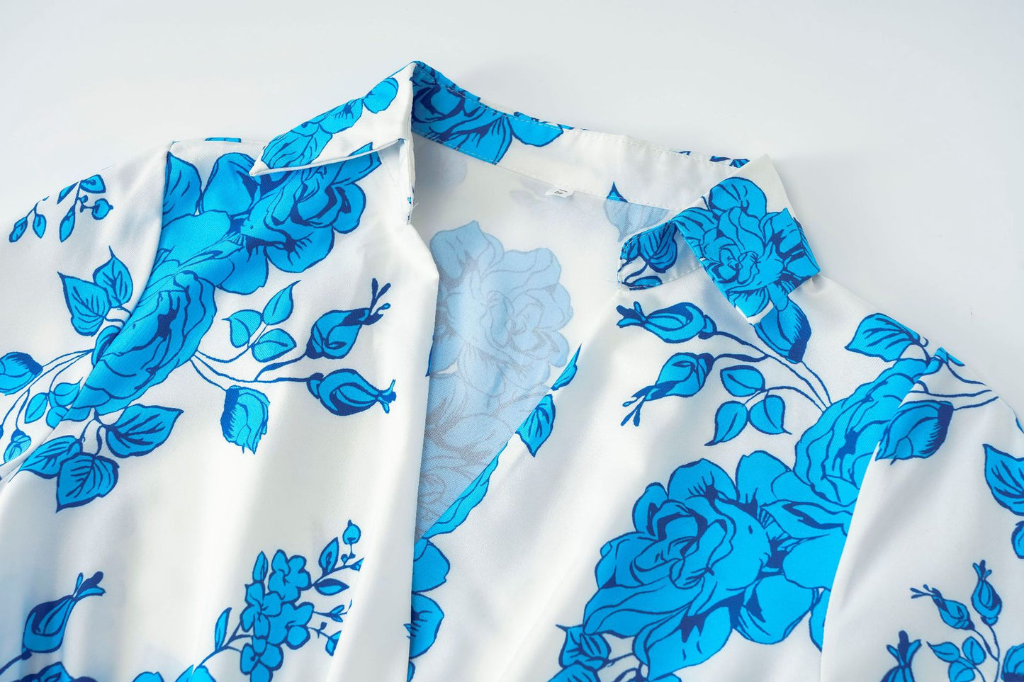 Elegant Floral Print Long Sleeves Fall Dresses