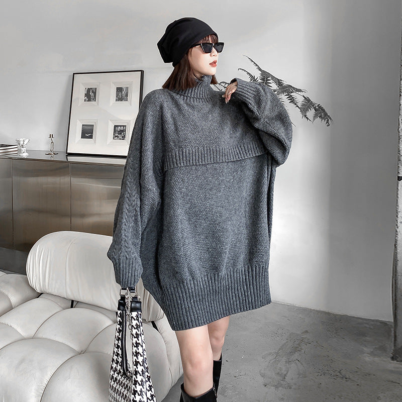 Warm Turtleneck Pullover Knitting Sweaters for Women