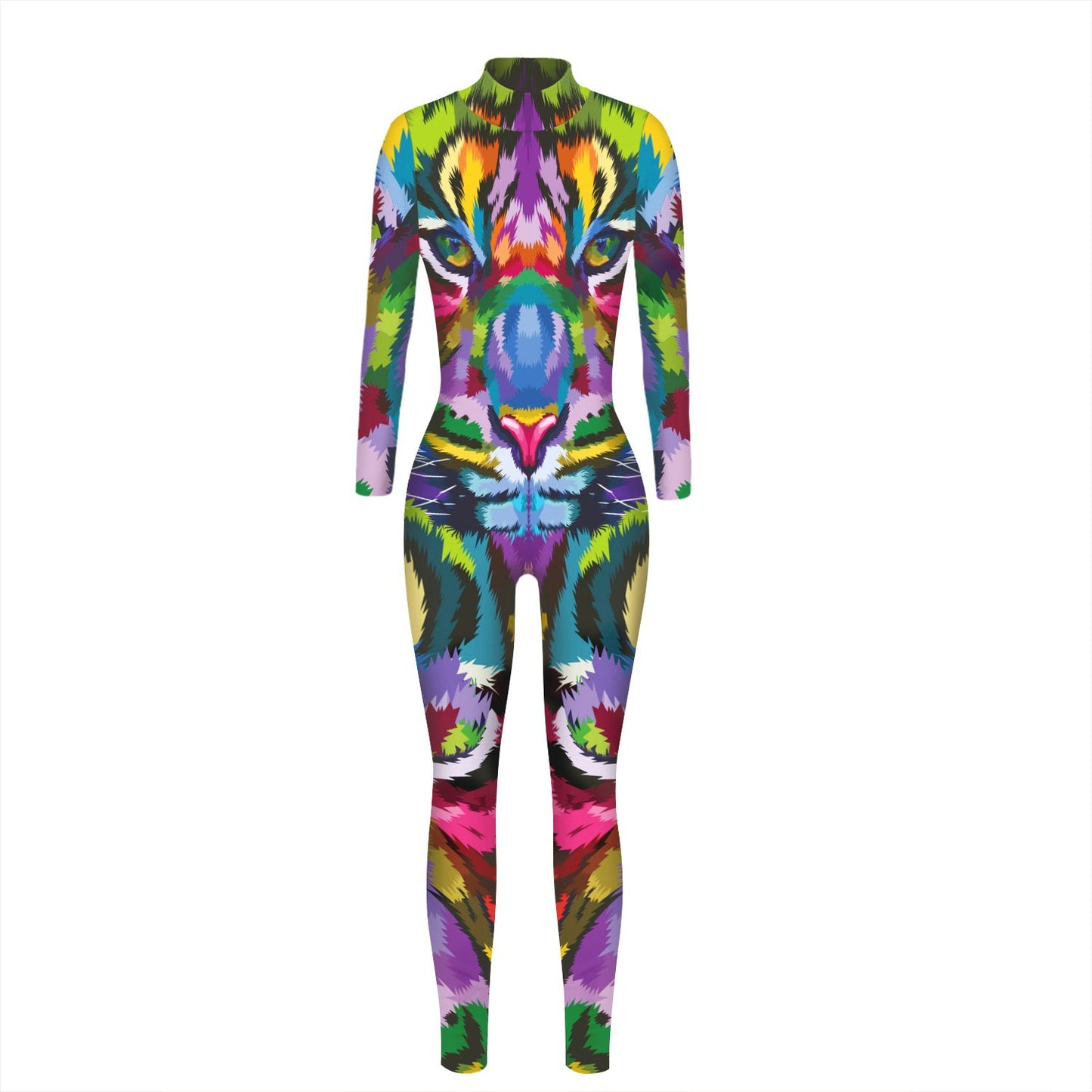 Happy Halloween Print Long Sleeves Jumpsuits Cosplay Costume