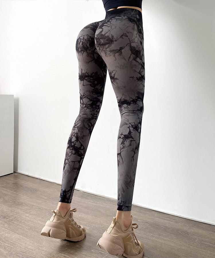 Sexy Dyed High Waist Sports Pants for Women