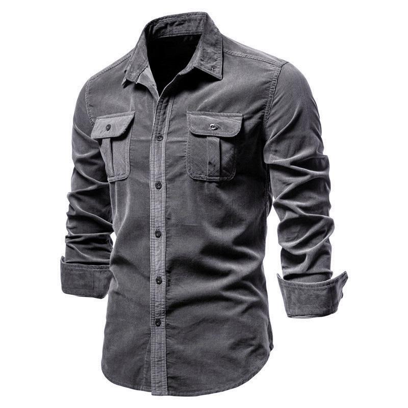 Casual Men Cotton Long Sleeves Shirts