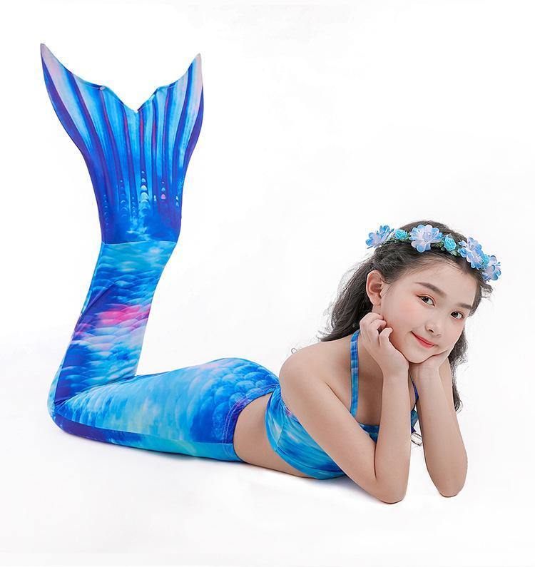 Grils Summer Mermaid Dress&Bikini-STYLEGOING