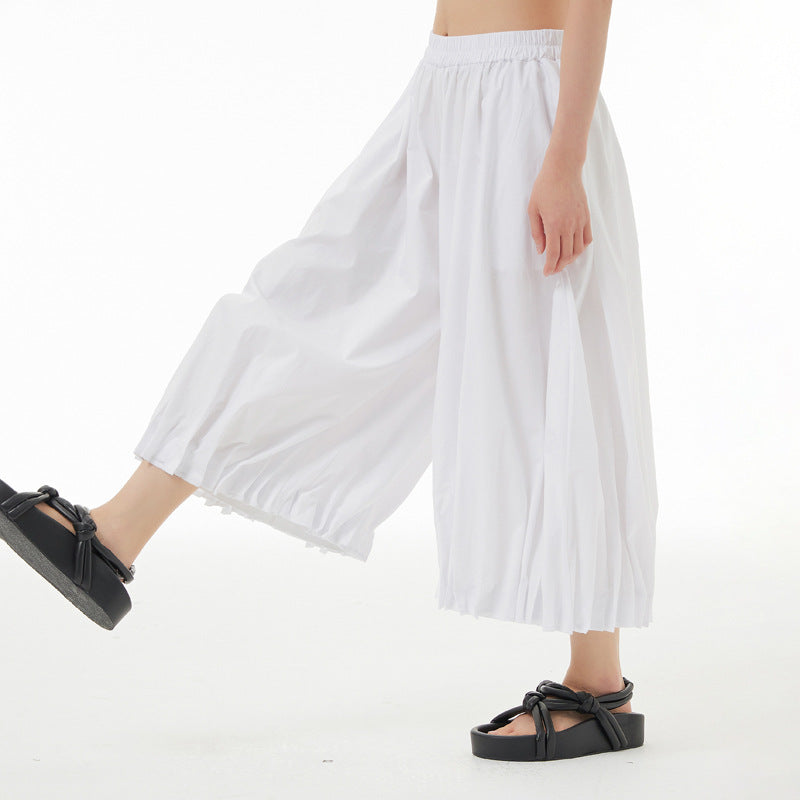 Designed Summer Plus Sizes Cropped Pants