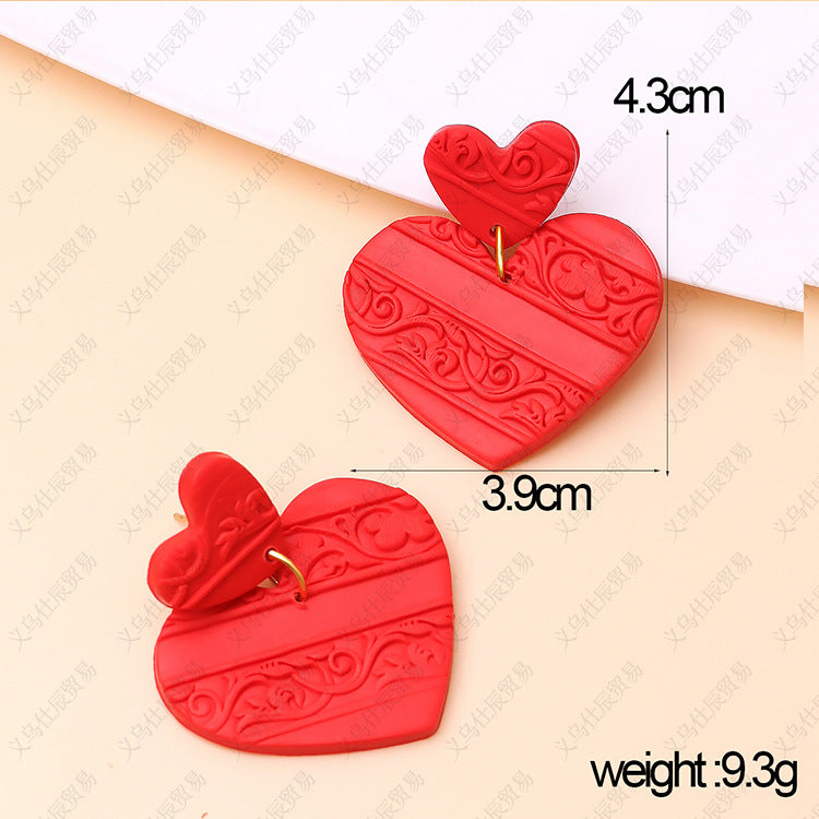 3pcs/Set Valentine's Day Sweetheart Designed Earrings for Women