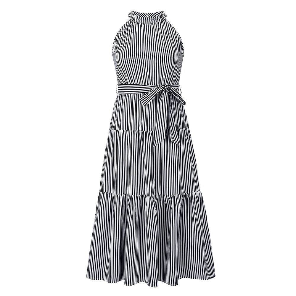 Summer Striped Summer Long Maxi Dresses