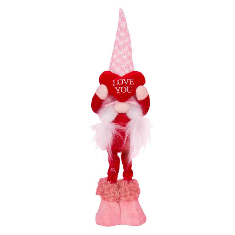 Sweetheart Faceless Doll for Valentine's Day Decoration