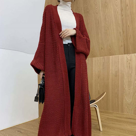 Casual Women Kntting Long Cardigan Overcoat