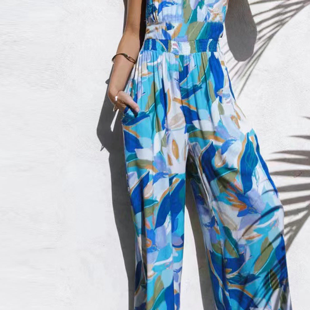 Sexy Summer Beach Loose Jumpsuits