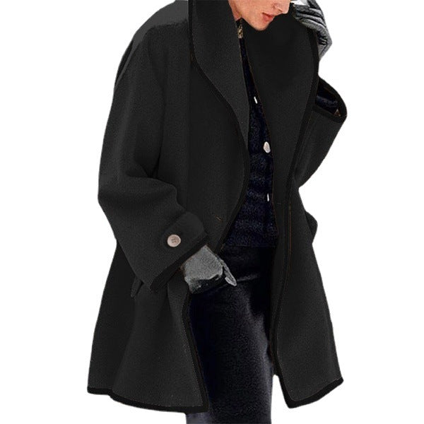 Plus Sizes Women Woolen Overcoat