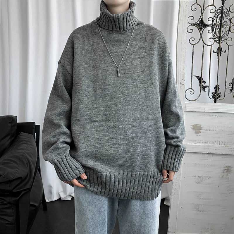 Winter Turtleneck Knitting Pullover Sweaters for Men
