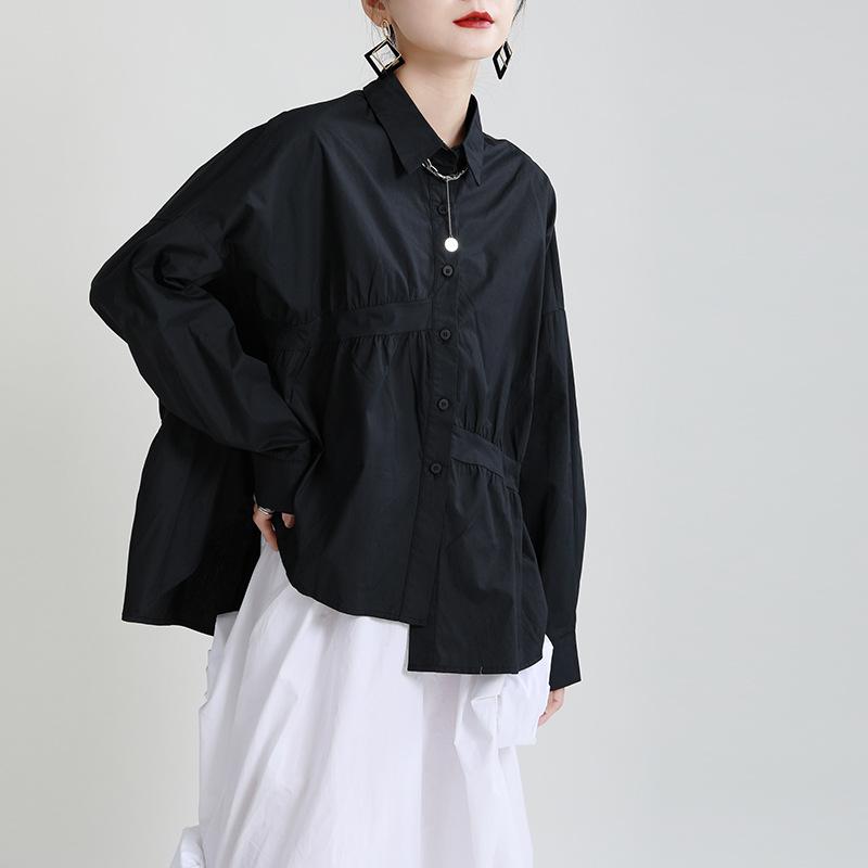 Vintage Irregular Long Sleeves Fall Shirts