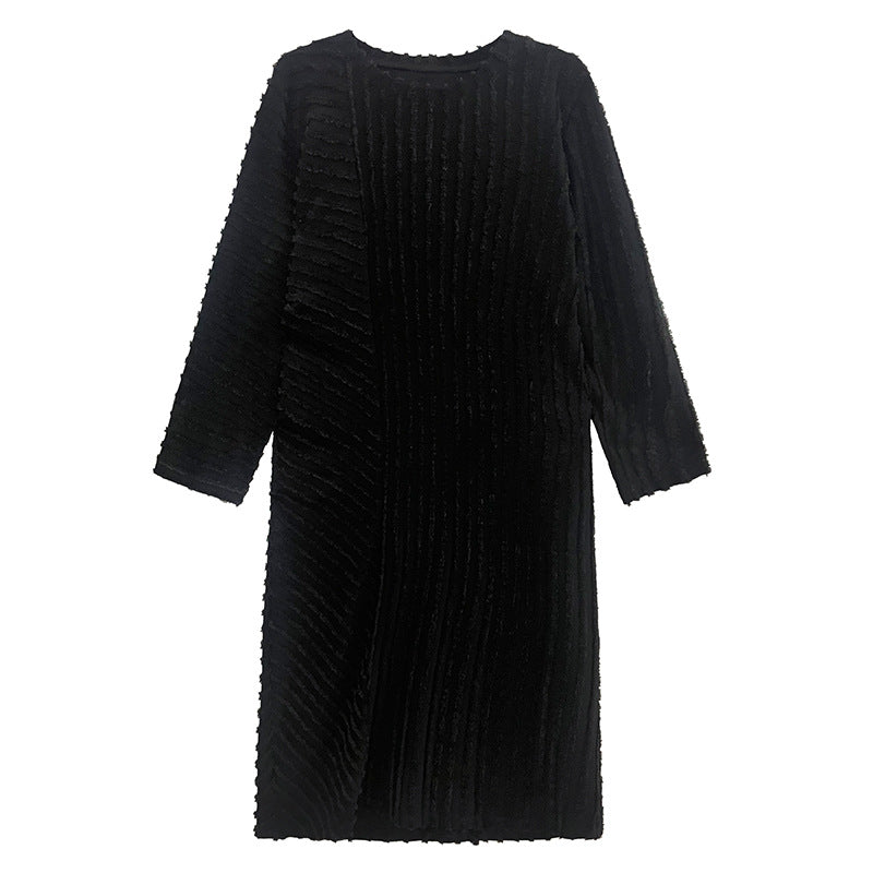 Vintage Black Long Cozy Dresses