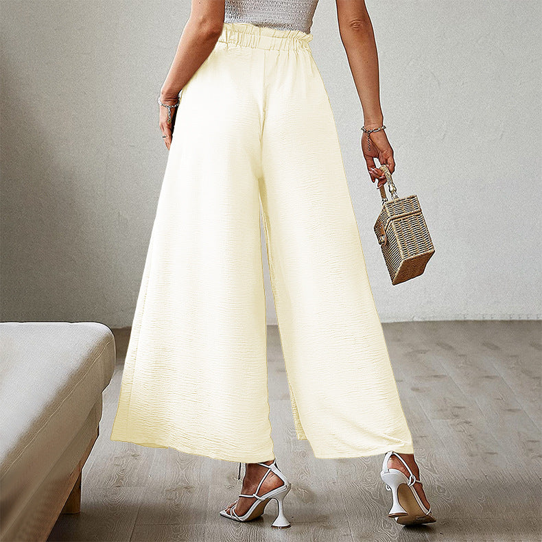 Summer High Waist Bowknot Women Pants