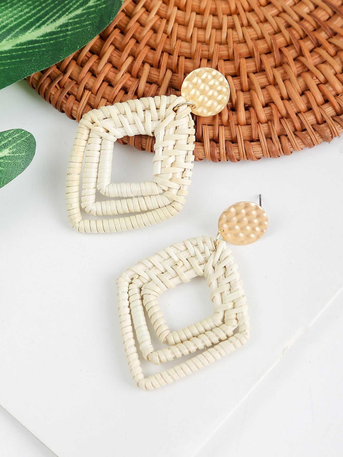 Vintage Boho Hanmade Woven Earrings for Women