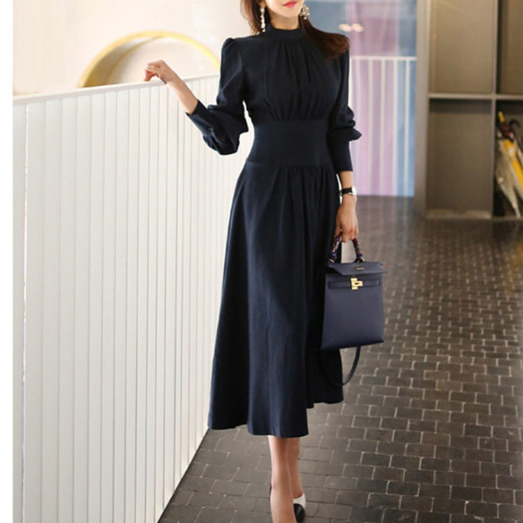 Elegant Stand Collar Office Lady Dresses