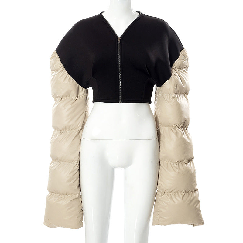 Designed Winter Cotton Short Overcoats Jacket for Women