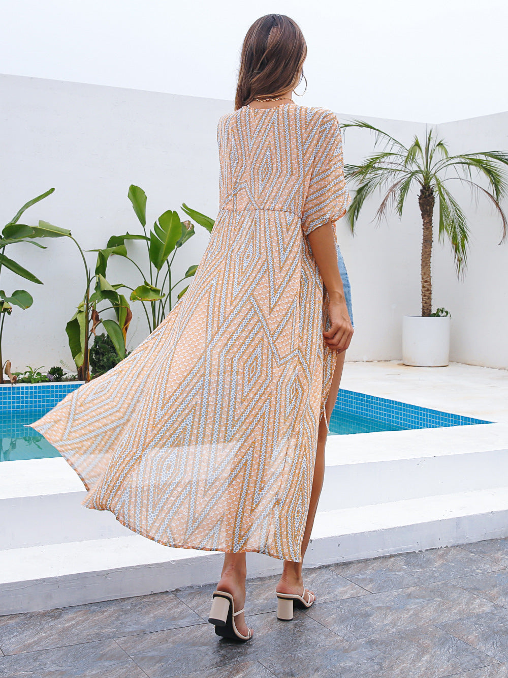 Summer Lace Up Sun Proof Long Cover Ups