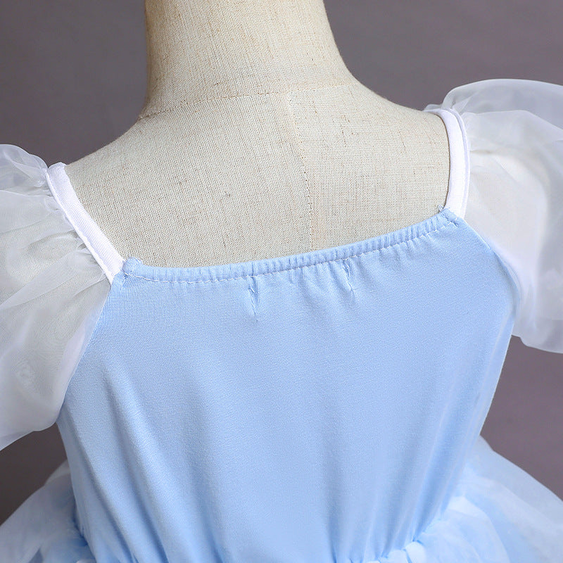 Lovely Cinderella Cosplay Costume Princess Dresses for Girls