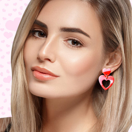 3pcs/Set Valentine's Day Sweetheart Designed Earrings for Women