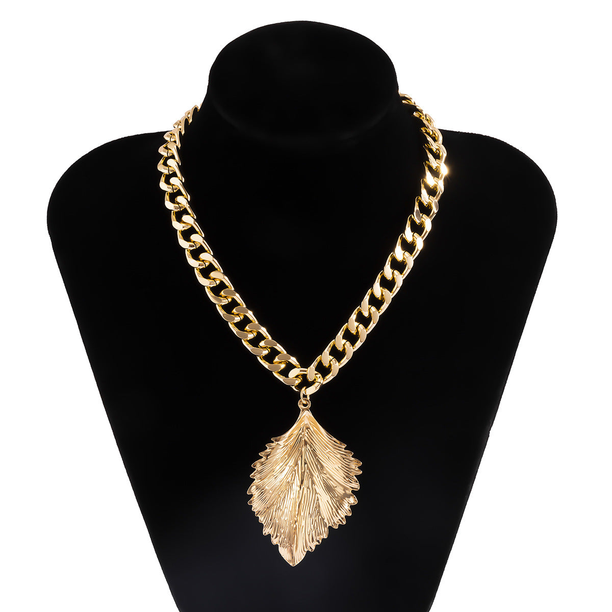 Fashion Leaf Design Hip Hop Women Necklaces