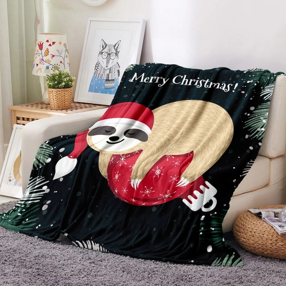 Merry Christmas Design Casual Fleece  Blankets