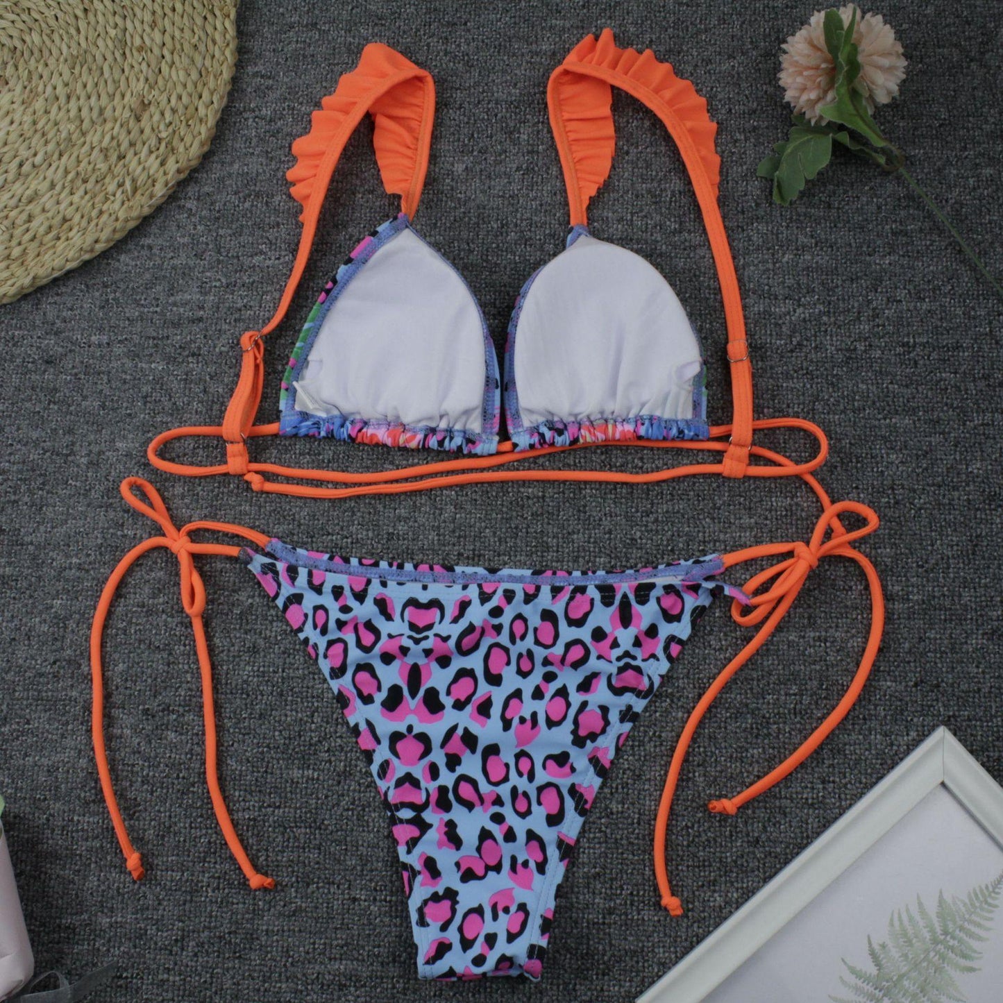Sexy Ruffled Straps Summer Beach Bikini-STYLEGOING